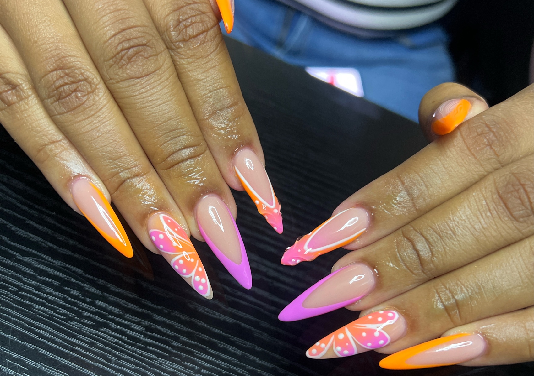 Long almond hands only freestyle 