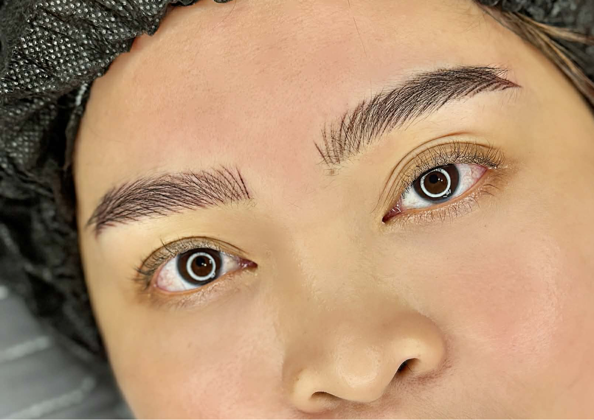 brow microbladding 2 times 