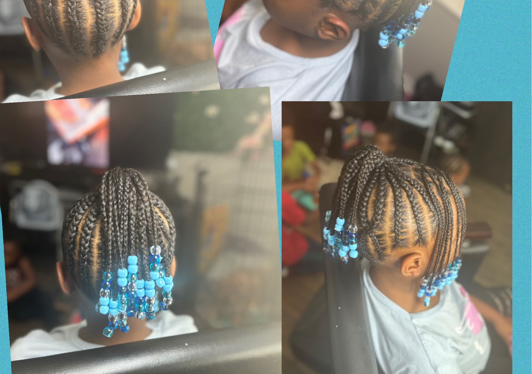 Natural braids with beads