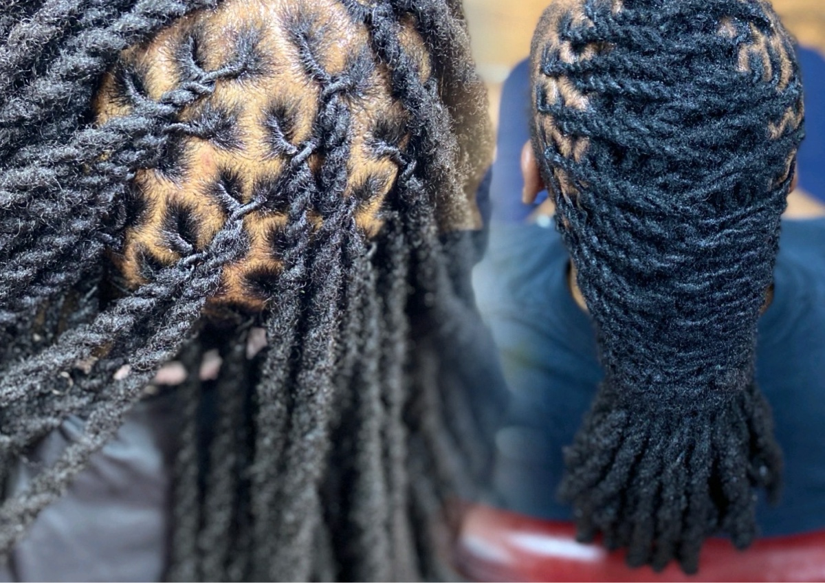 Loc Maintenance & Style - Two Stand Twist past shoulder 
