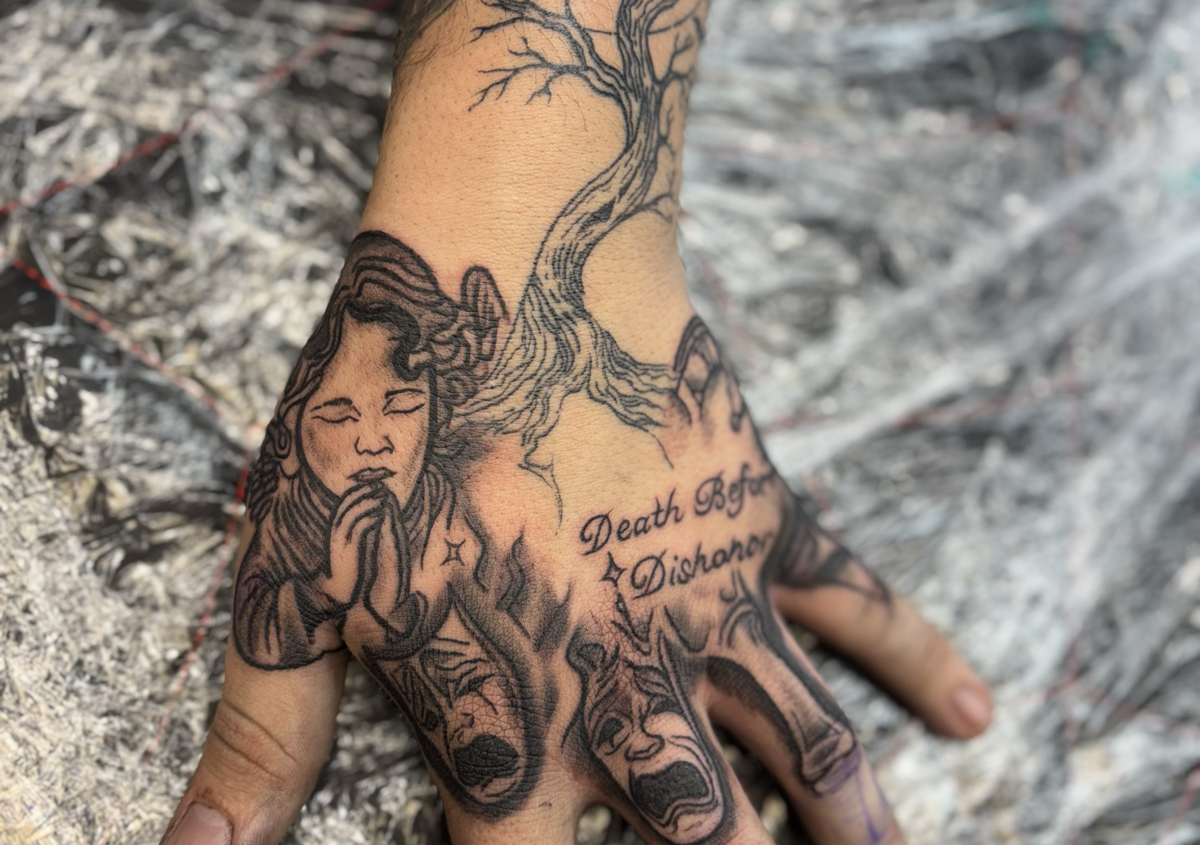 Hand tattoo