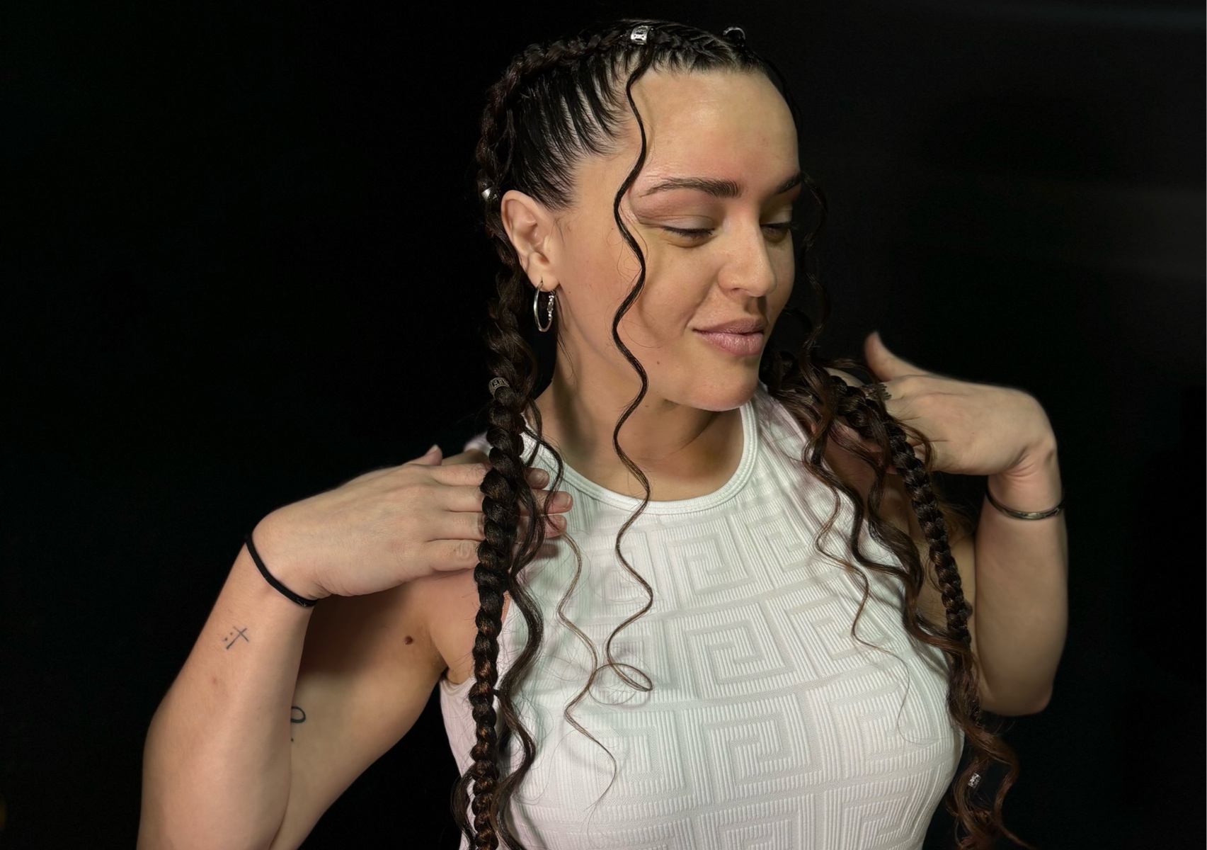2 trenzas (extensiones)