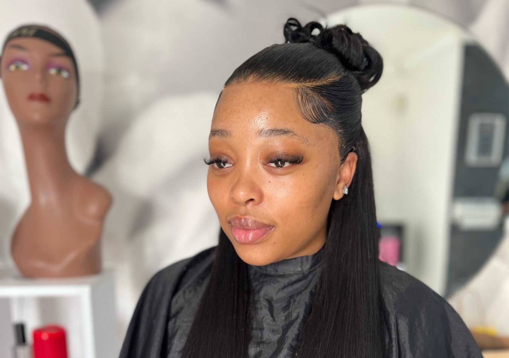 Wig Installation & Styling _ 3D Half Up