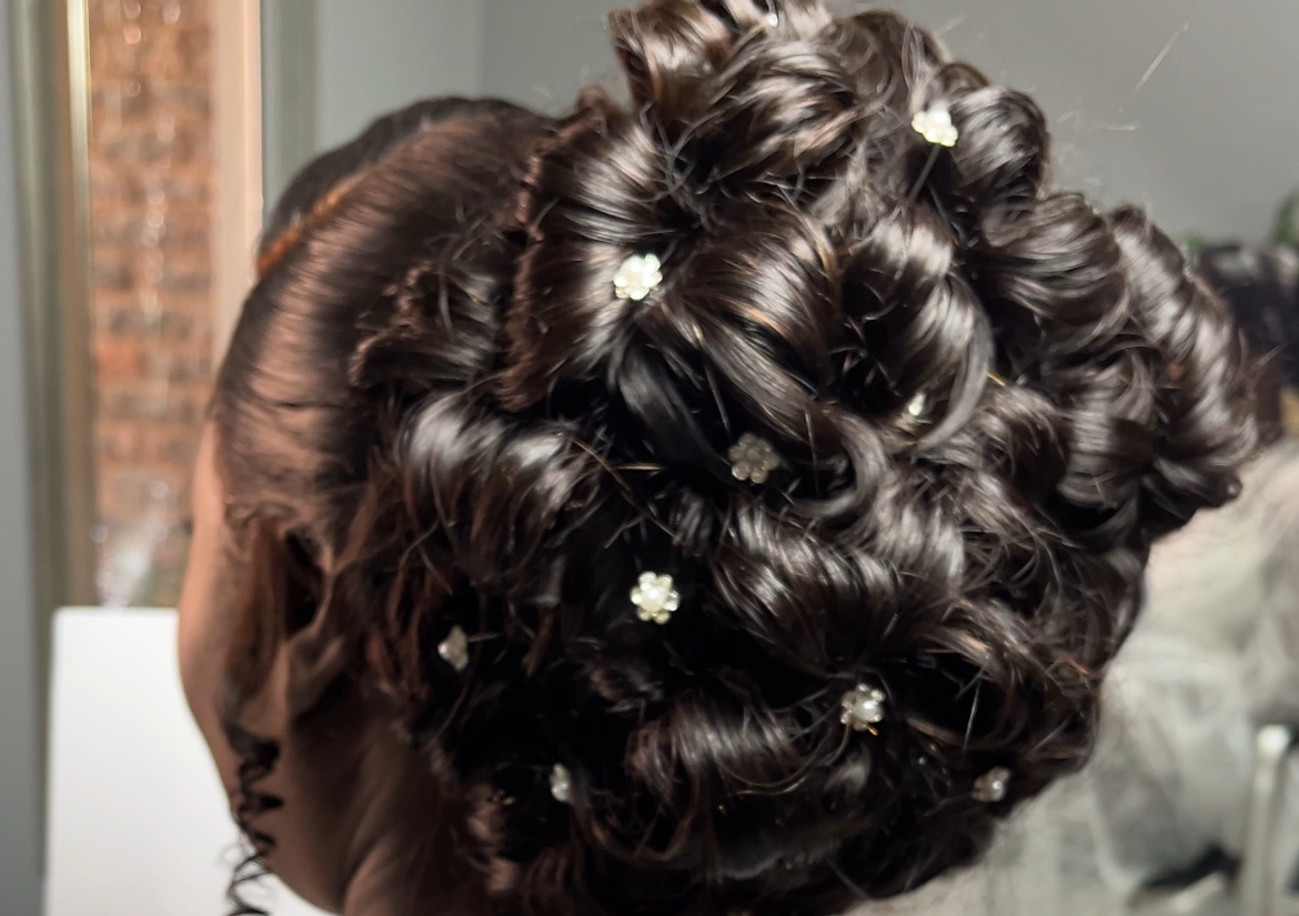 Wig Styling_ Regal Updo (with curls)  excl.Wig Install cost