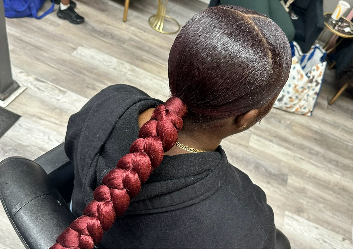 Braided ponytail
