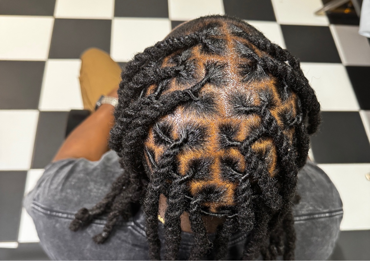 Loc Retwist + 2strands  + Haircut