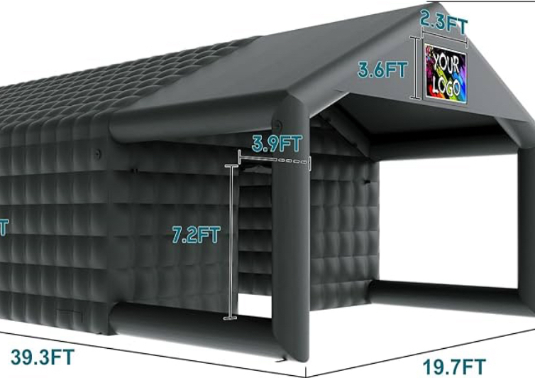 Half Day Inflatable Rental 39.3 Ft x 19.7 x14 
