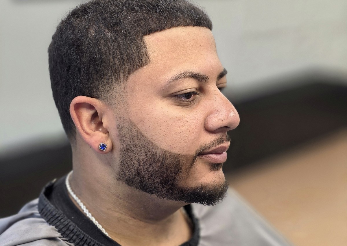 recorte y barba con afeite