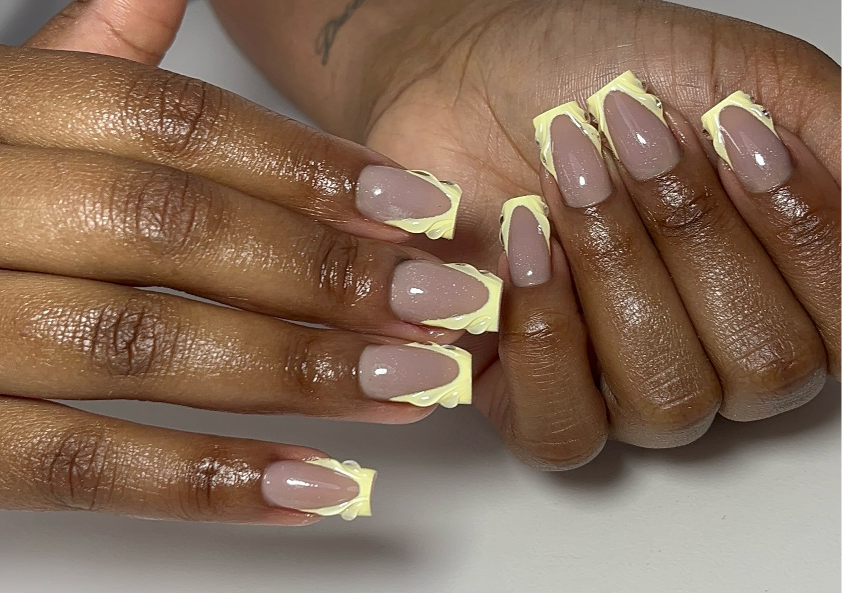 Short Polygel Frennch Manicure 