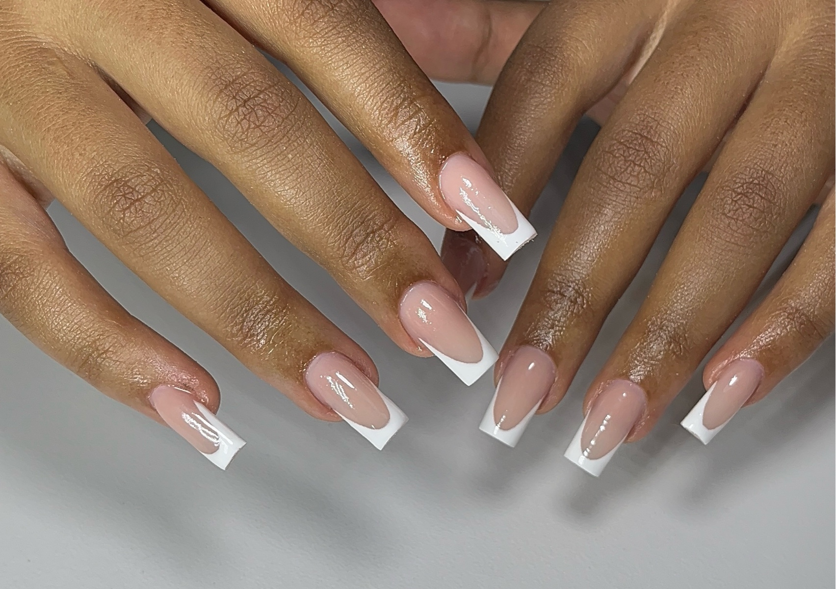 Short Acrylic French Manicure