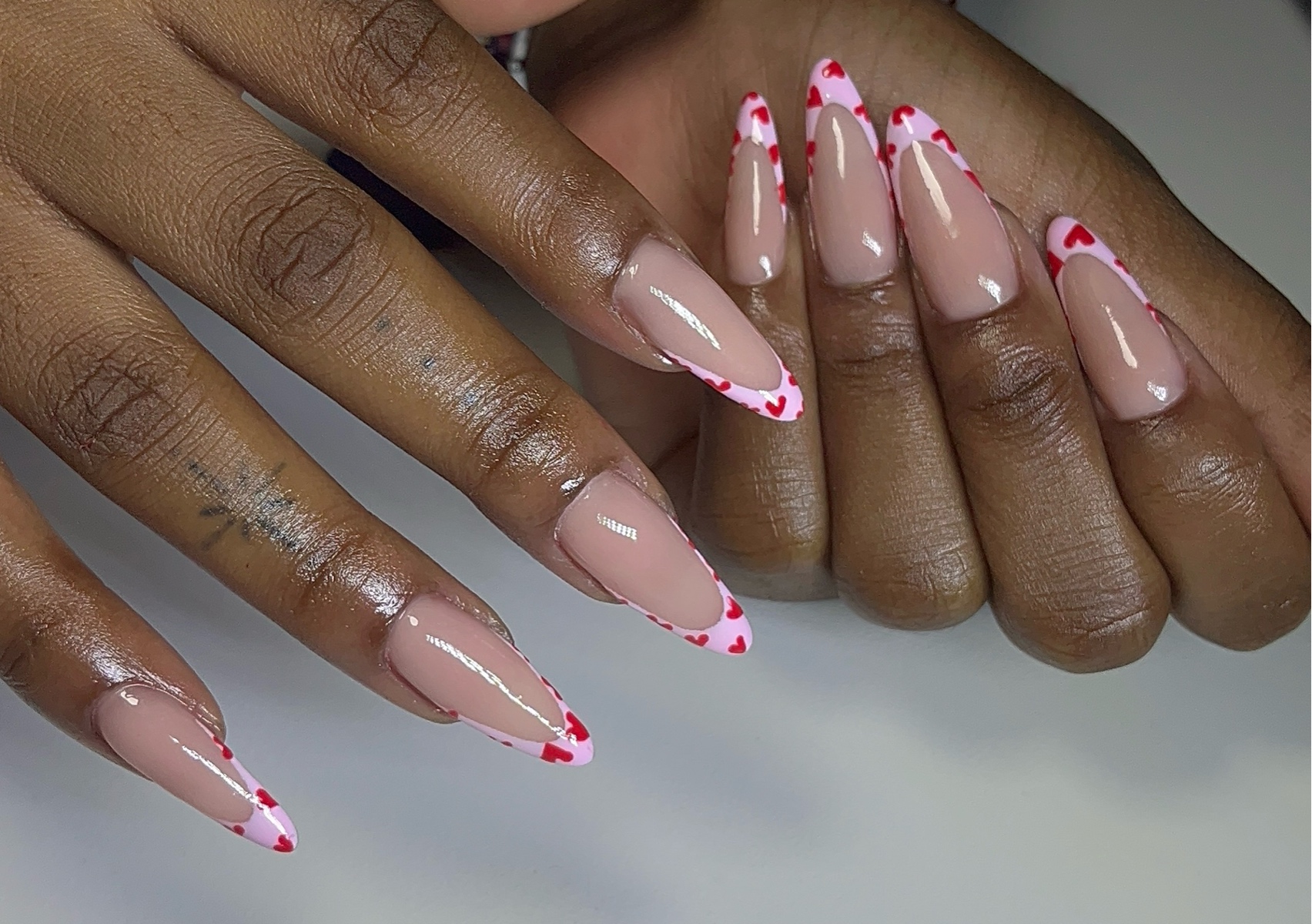 Medium Acrylic French on Manicure