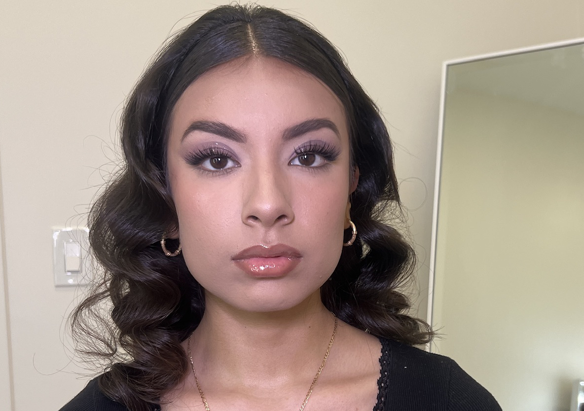 HOLLYOOD WAVES + GLAM MAKEUP 