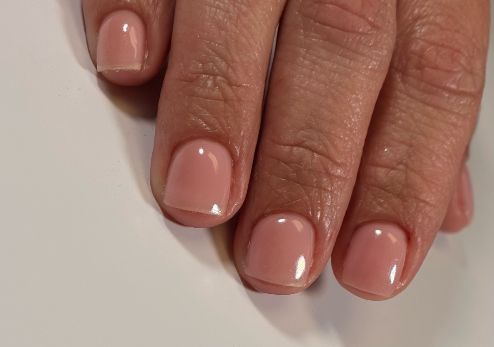 Gel Russian Manicure Includes nail shaping, buffing, Russian cuticle care, buff shine  and Durable gel polish 