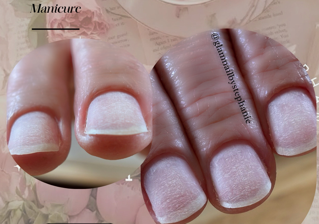 Russian Manicure Includes nail shaping, buffing, Russian cuticle care, and buff shine .