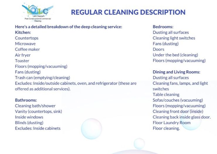 Regular Cleaning - 5bed 3 bath