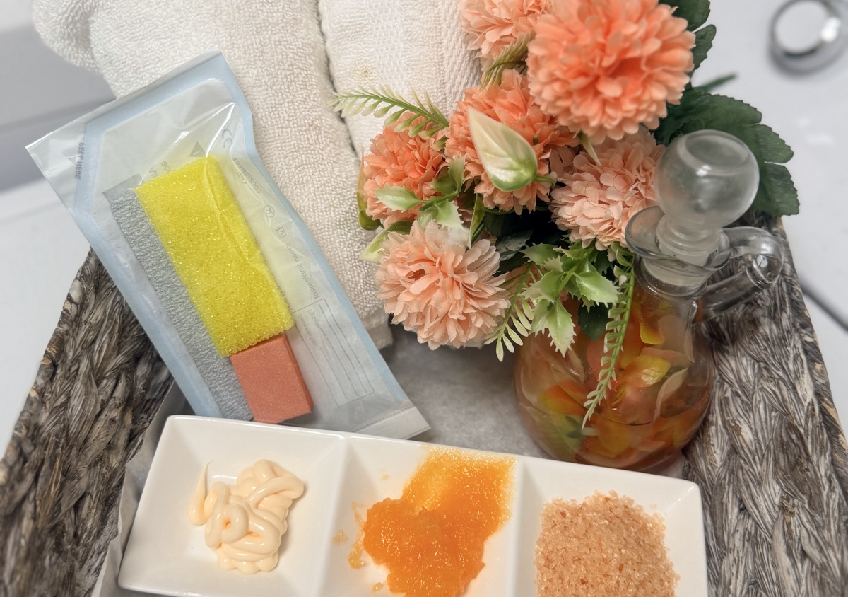# 3.   Deluxe Pedicure (Gel $12)*