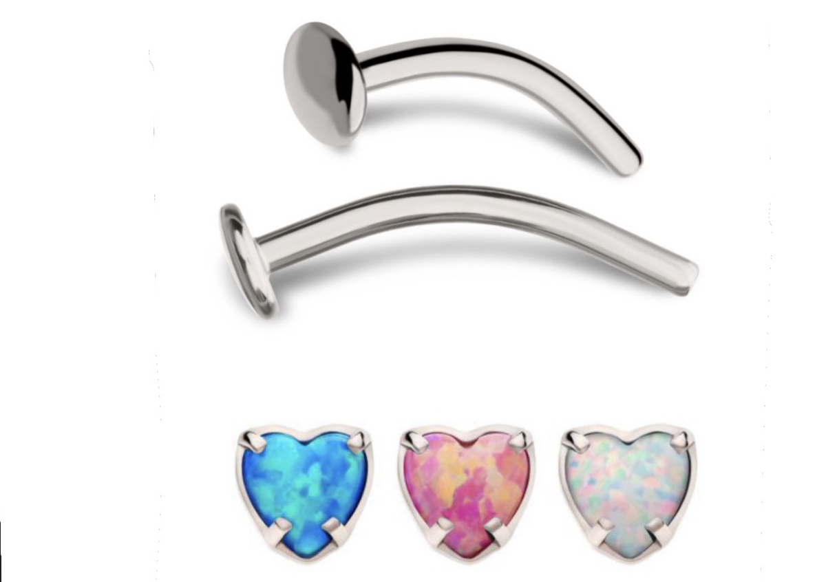 Floating Navel + Opal Heart Top