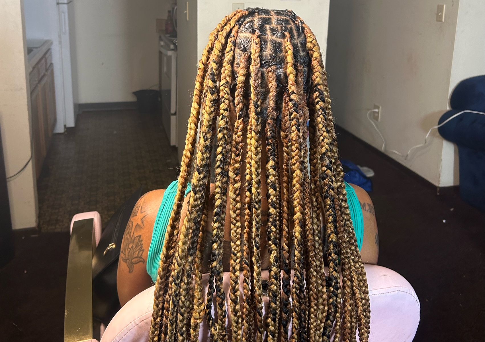 Knotless Over Locs (No Retwist 