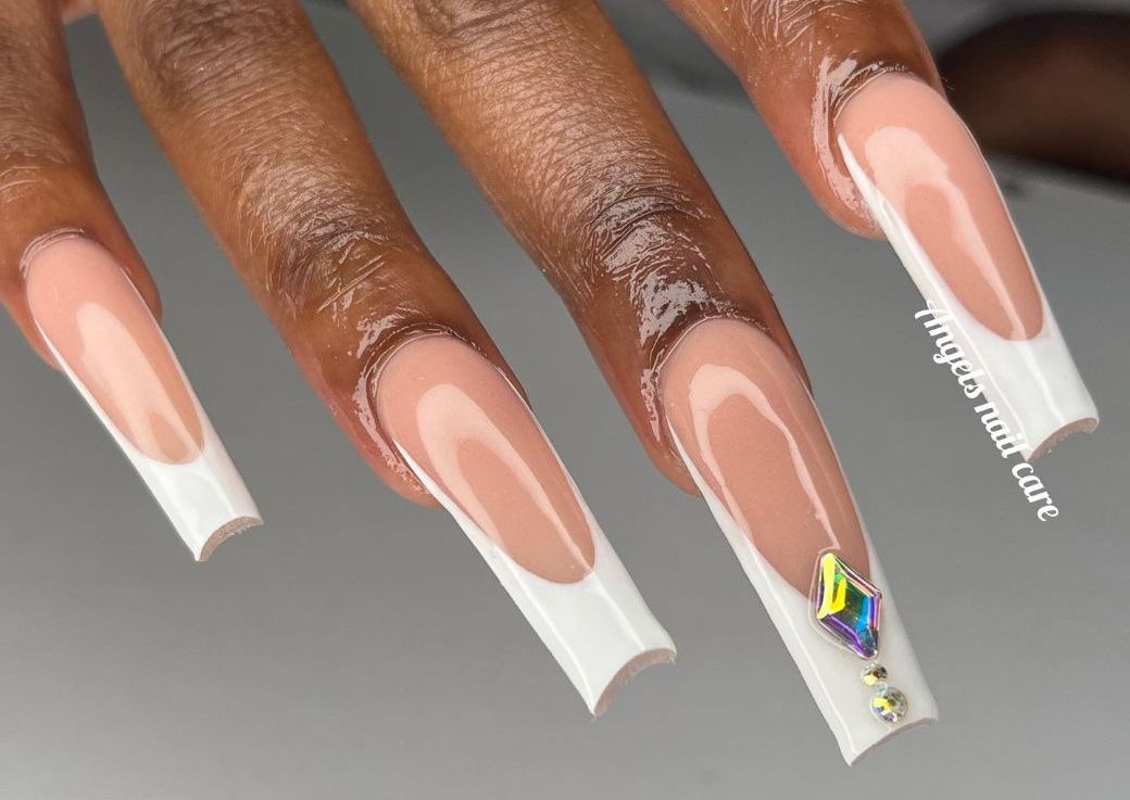 Long - Sculptured Acrylic French