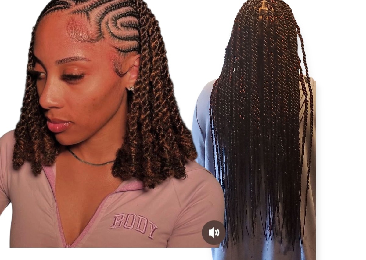 Box braid , senegelense, knotless