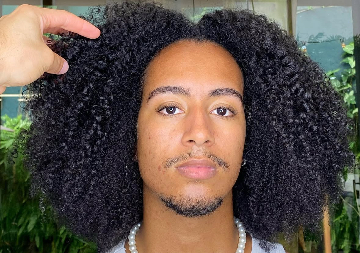 Afro haircut