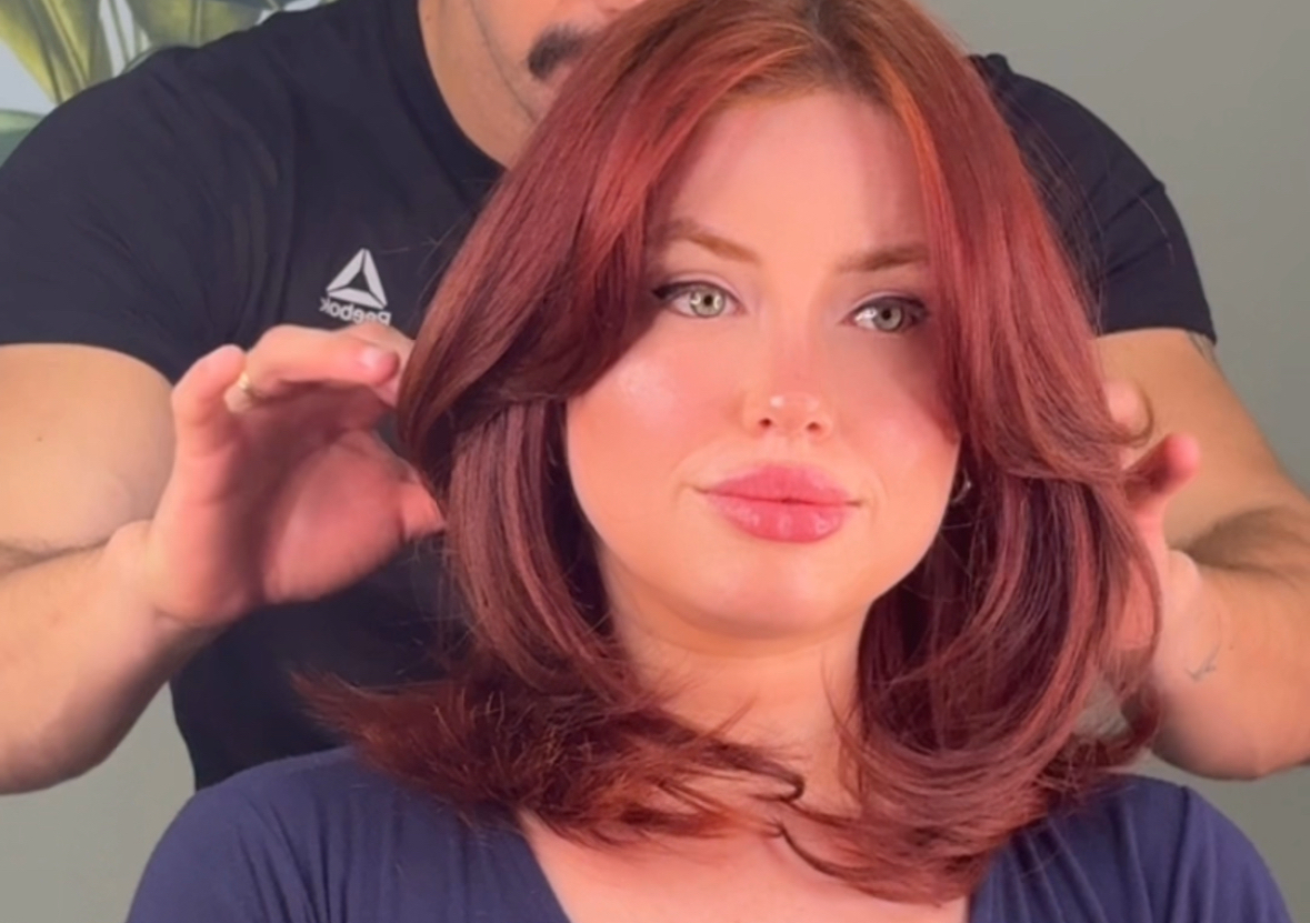 Straight hair cut / Corte cabelo liso