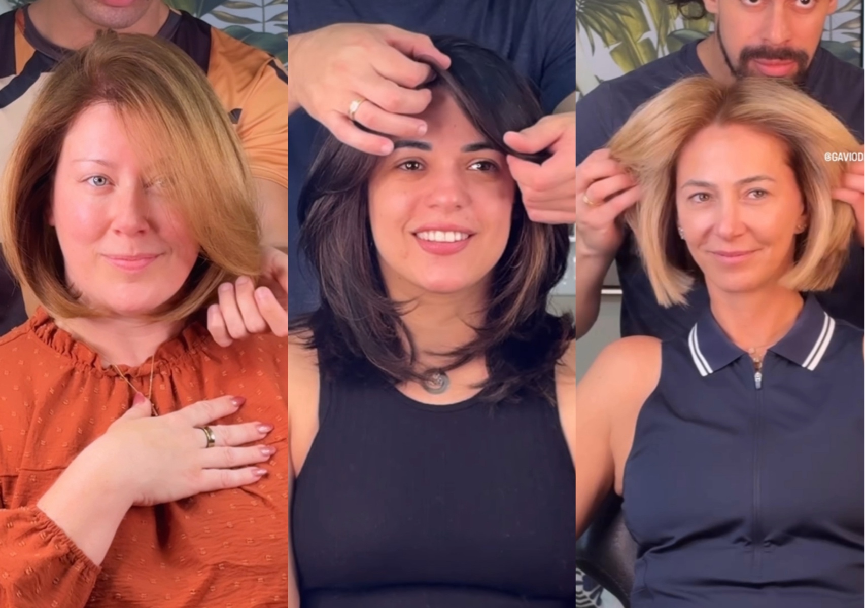 Blowout medium hair or short hair/ Escova para cabelos medios ou curtos 