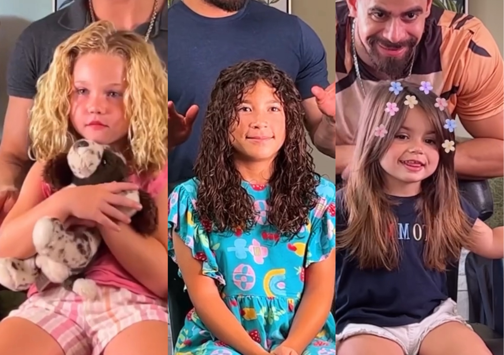 Kids gril haircut / corte em cabelos femenino kids 