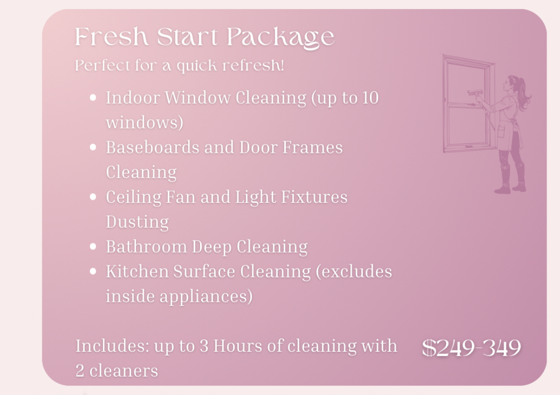 Fresh Start Package - Spring Cleaning