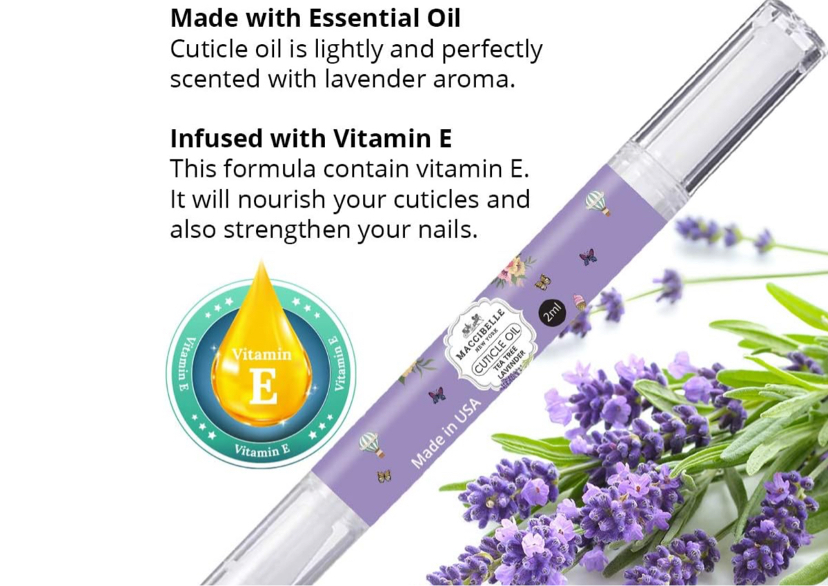 MaccibelleTea Tree Lavender Pure Cuticle & Nail Oil Pen 2ml