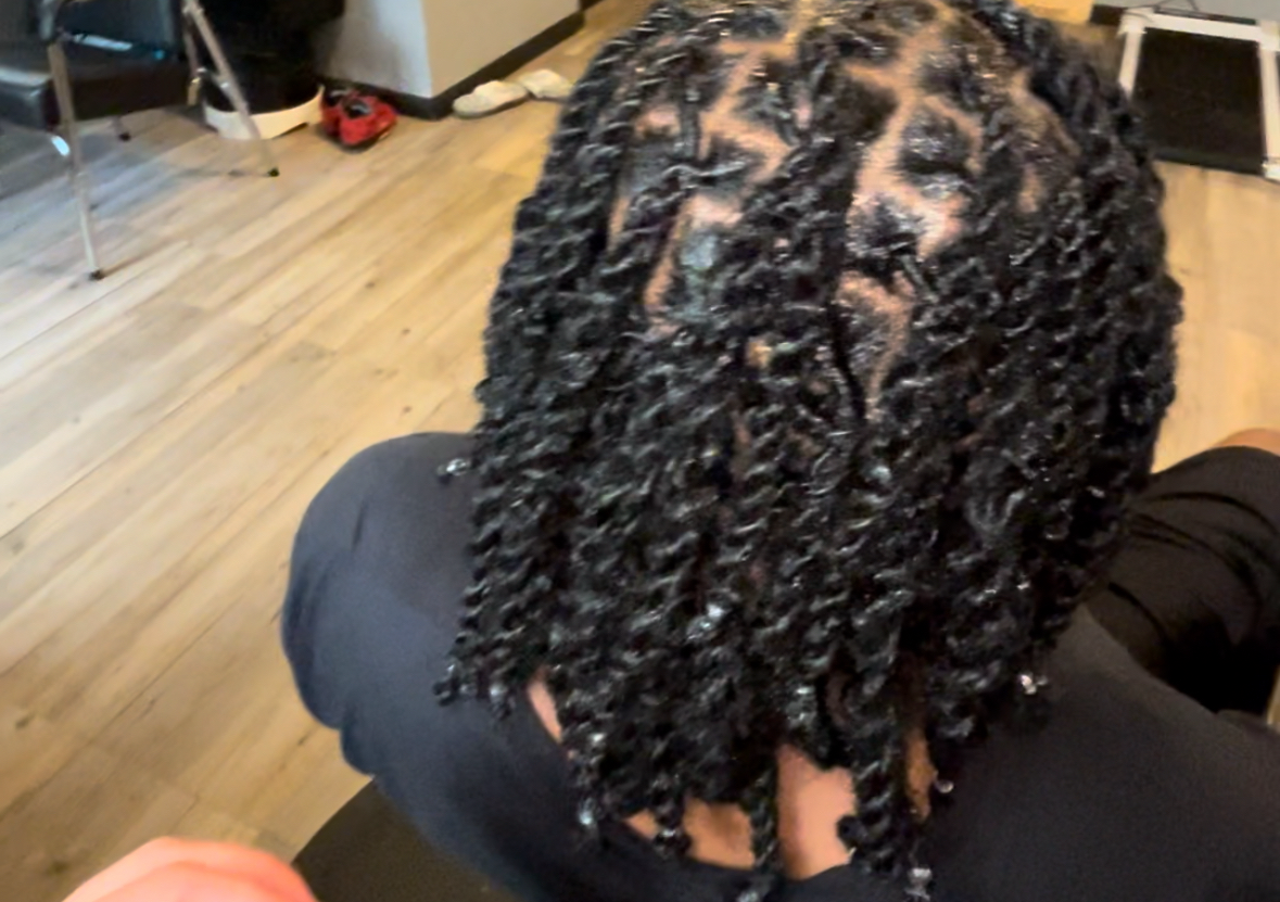 Dread Retwist (palm roll )