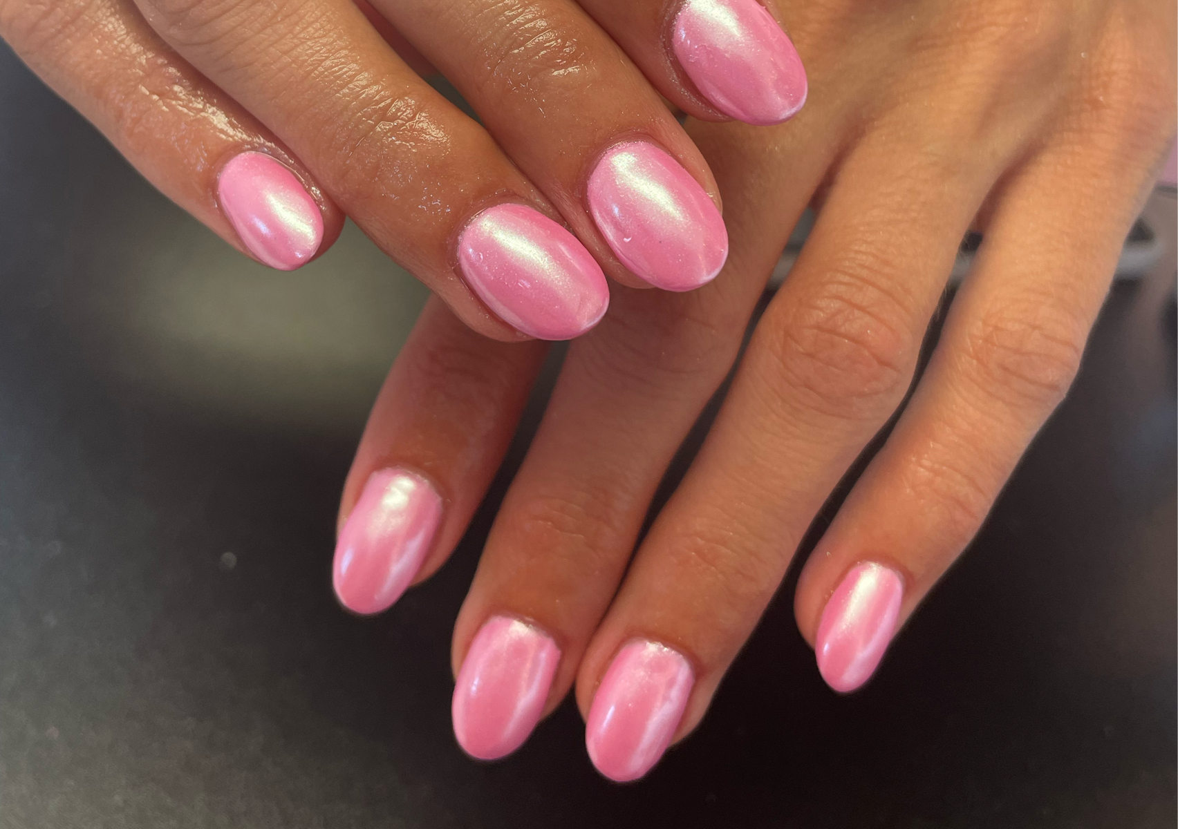 Chrome powder over color