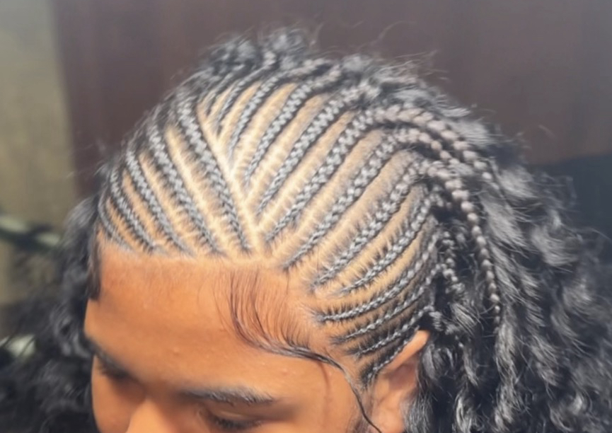 Half braided, Half natural 