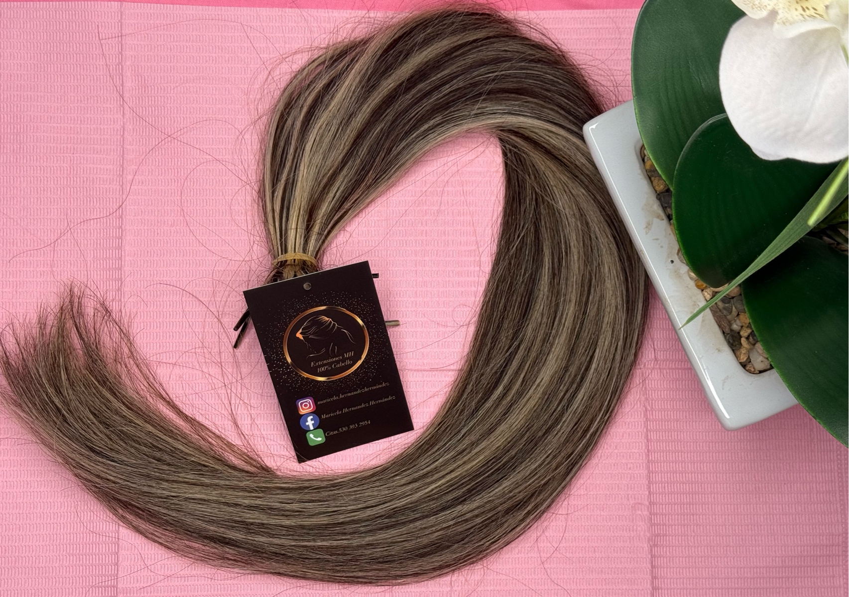 Cabello con rayos 100gr de 24 pulgadas 