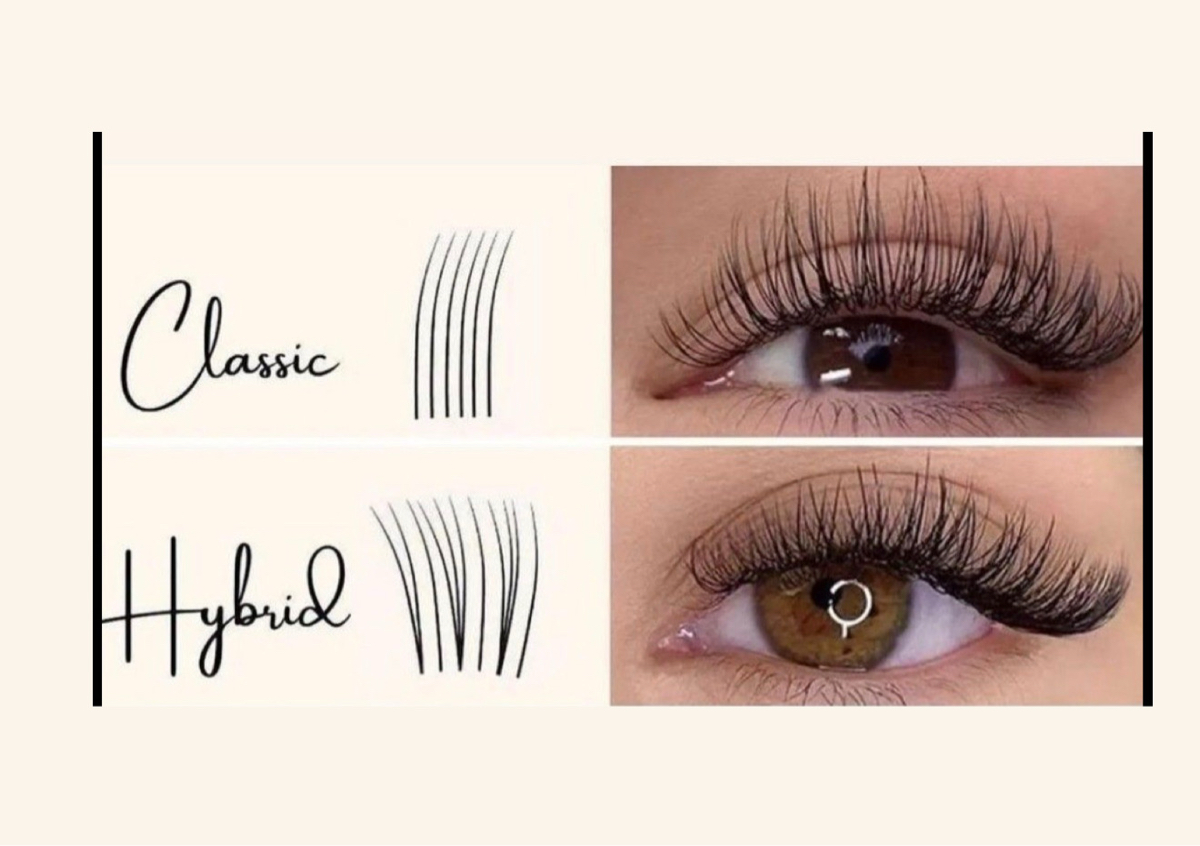 Pestañas clásicas o híbridas 