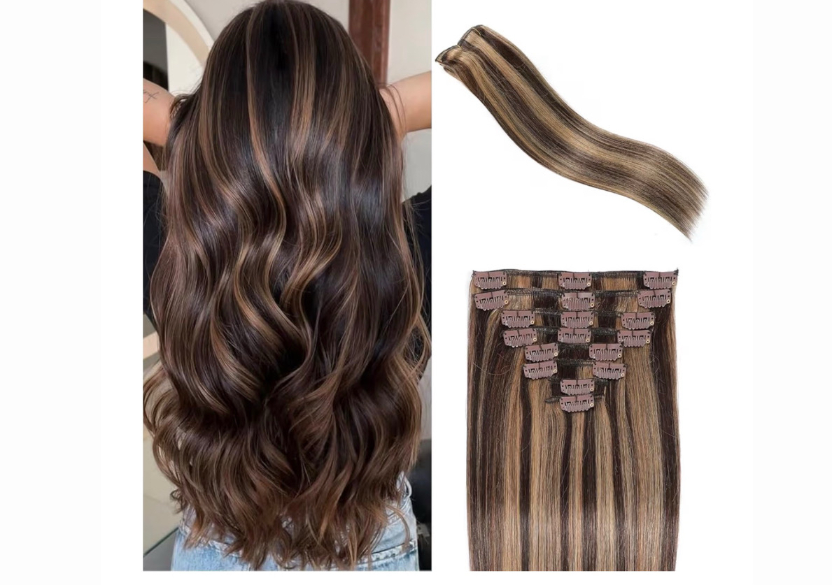 Agregar tus extensiones de chip en peinado 