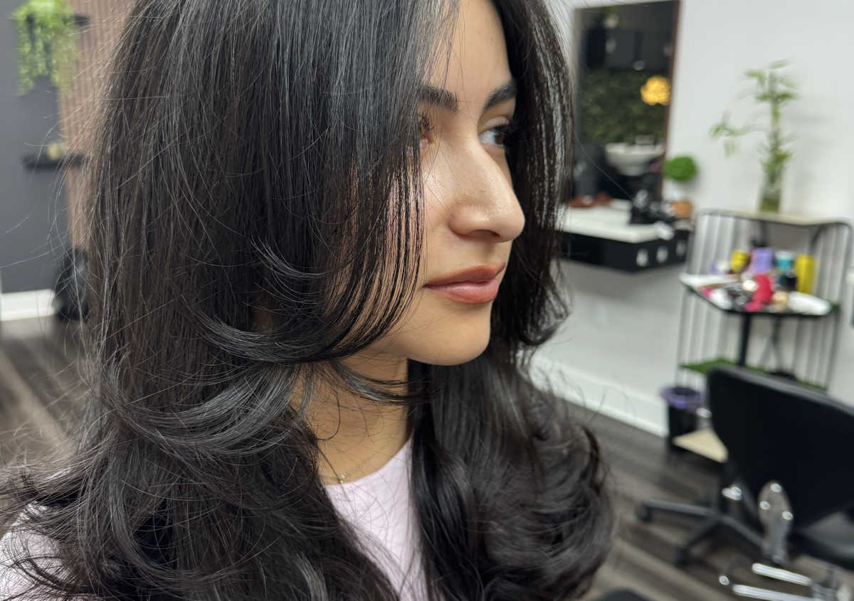 Women Hair Cut And Blow Dry