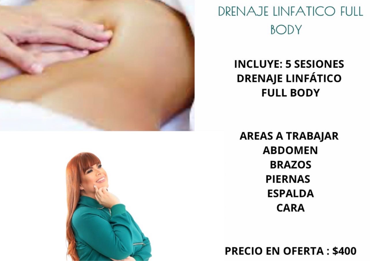 Drenaje Linfático Brasileño full body 5 sesiones