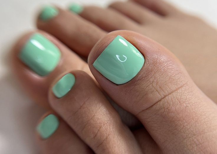Gel toes (plain colour, no art)
