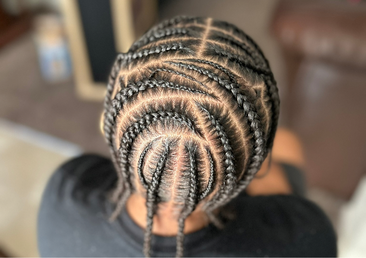 Men natural braids $25 deposit