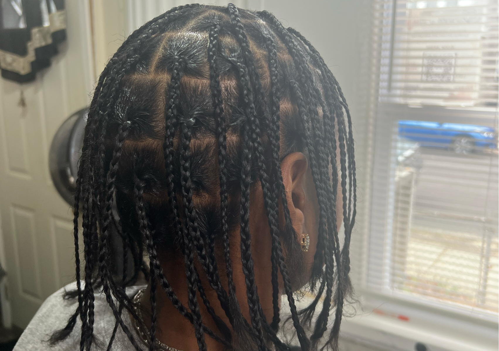 Pre-parting  for DIY braids 