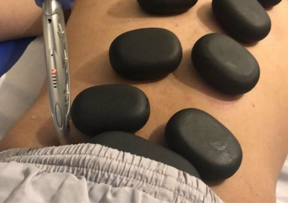 Hot stone massage
