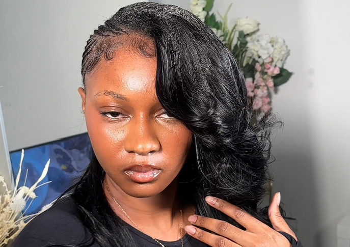 HALF SEW-IN/Fulani braids 