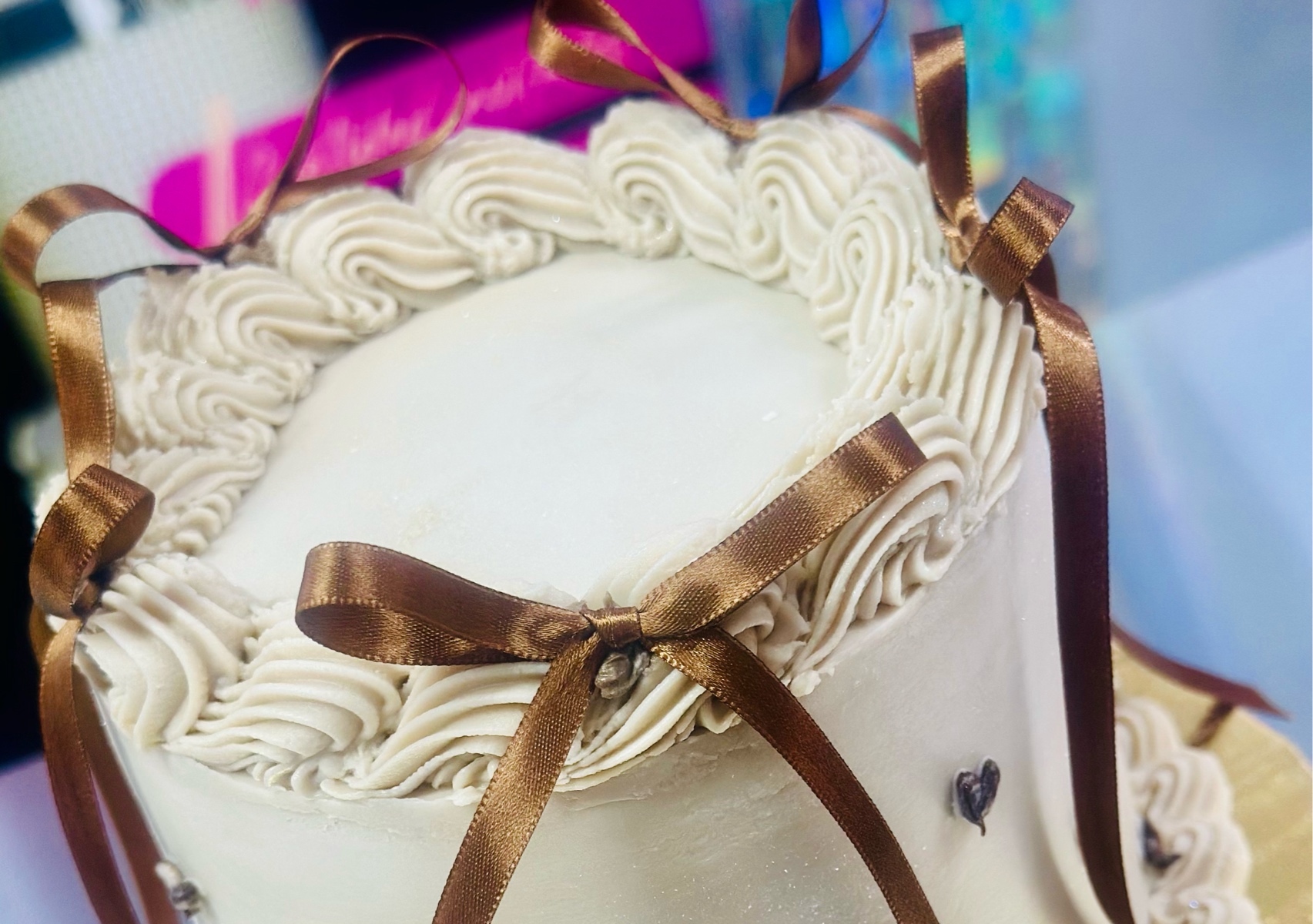 Cake10-12 porciones uno o dos colores. Espatulado lizo 