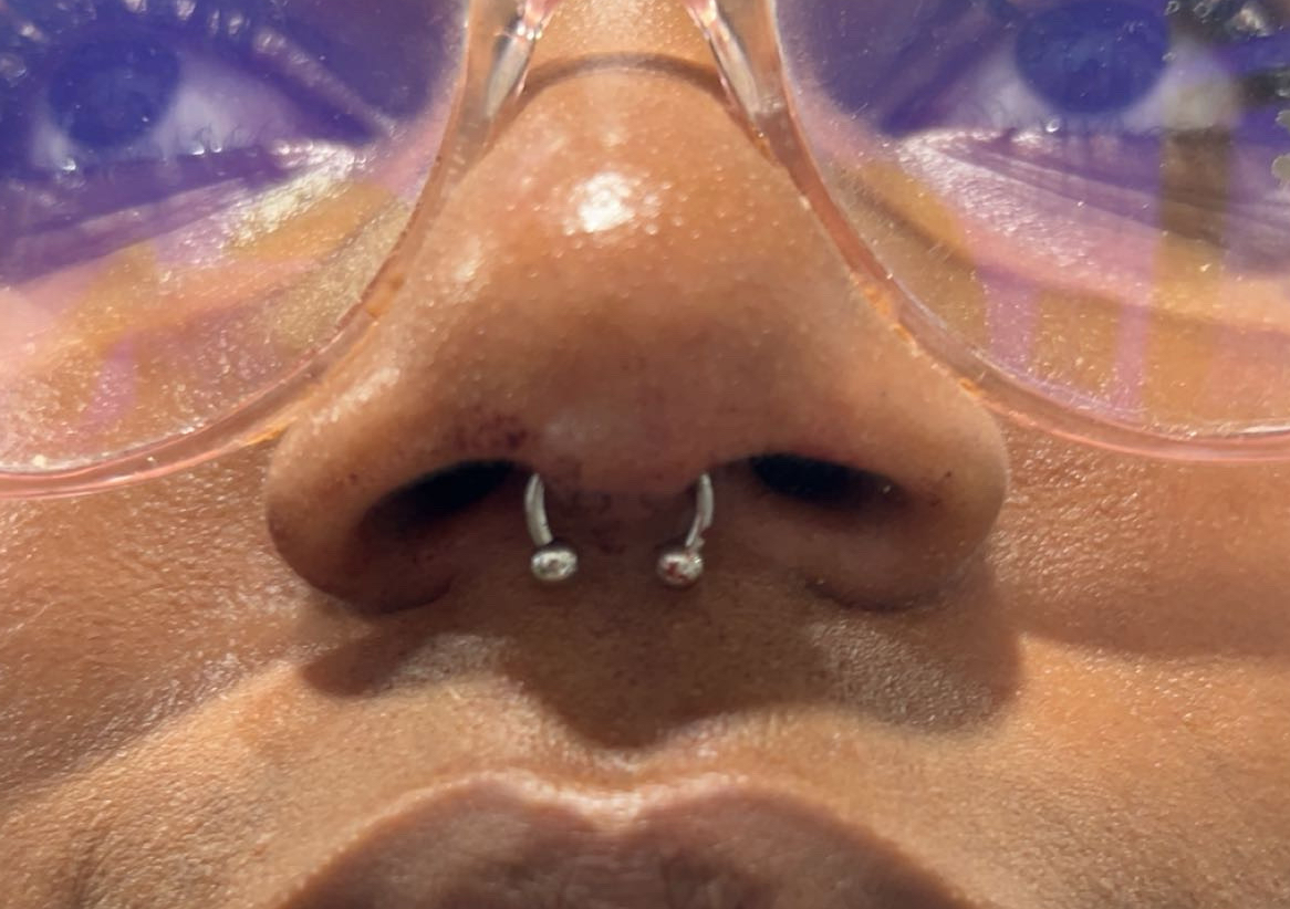 Septum piercing