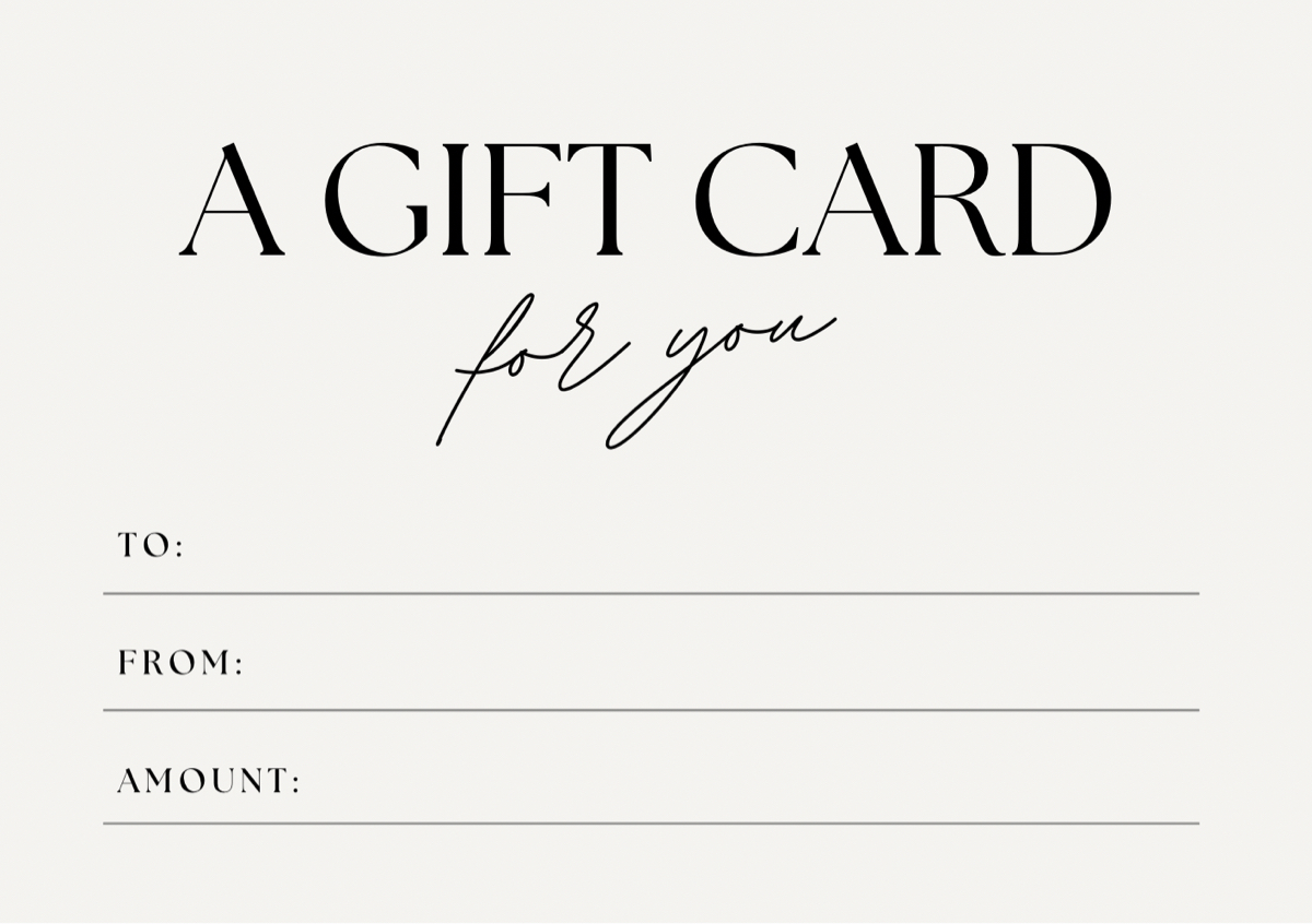 Gift certificate 