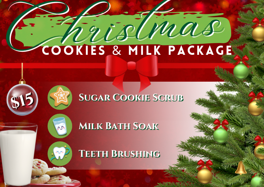 CHRISTMAS Cookies & Milk Add on