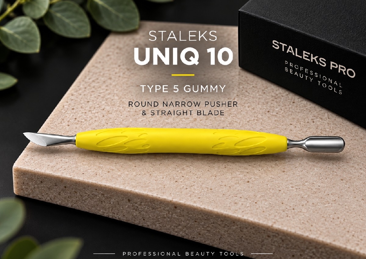 STALEKS UNIQ 10 Type 5 Gummy Round Narrow Pusher & Straight Blade