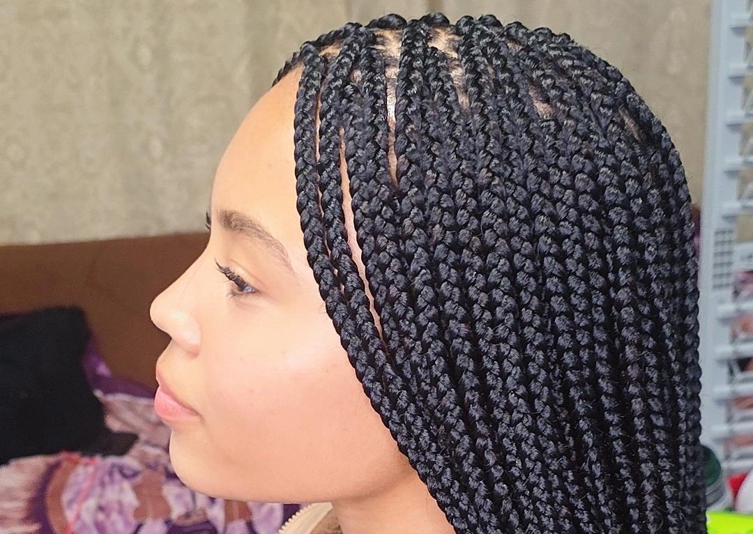 small medium box braids