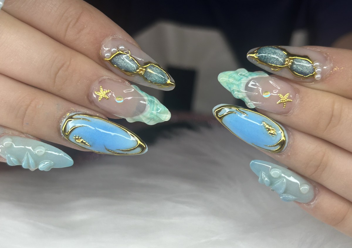acrylic infill hands
